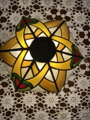 Tiffany lampa na bronzovom podstavci V 39 priemer 29