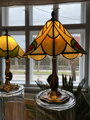 Tiffany lampa na bronzovom podstavci V 39 priemer 29