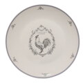 Jedálenský tanier  Ø 26 cm Bielo sivý porcelánový kohút