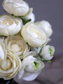 Fleur kytica Ranunculus V26 cm biela
