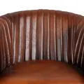 KOŽENÁ KRESLOVÁ STOLIČKA ART DECO 55 X 53 X 74 CM