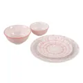 DEZERTNÝ TANIER RUŽOVO-BIELY ​​PORCELÁN 19,50 X 19,50 X 2 CM