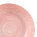 POLIEVKOVÝ TANIER  RUŽOVÝ PORCELÁN 20,50 X 20,50 X 4,50 CM