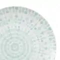 JEDÁLENSKÝ TANIER TYRKYSOVO-BIELY PORCELÁN 27 X 27 X 2,50 CM