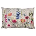 Vankúš vyšívaný divokými kvetmi fialový larkspur 40x60cm