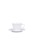Provance porcelánová  šálka na kávu s podšálkou D9,5 cm biela 18 cl