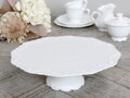 Provence porcelánový tortový tanier V9/H28 cm biela