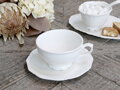 Provance porcelánová šálka ​​na čaj s podšálkou D12 cm biela 35 cl