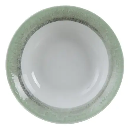 MISA NA ŠALÁTY ZELENÝ PORCELÁN 25 X 25 X 6,50 CM