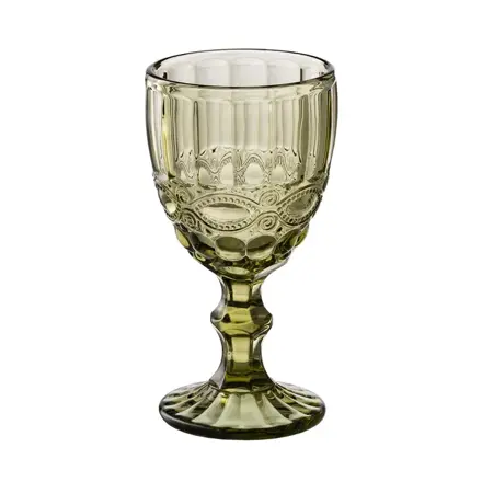 KRYŠTÁLOVÝ POHÁR NA VÍNO ZELENÝ 300 ML