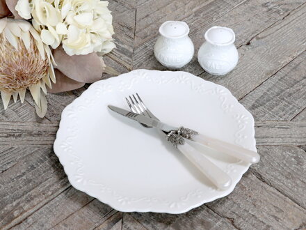 Provance porcelánový plytký tanier D27 cm biela
