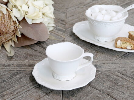 Provance šálka ​​na espresso s podšálkou D7 cm biela 10 cl
