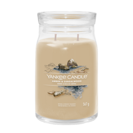 AMBER & SANDALWOOD Veľká sviečka Signature 567g