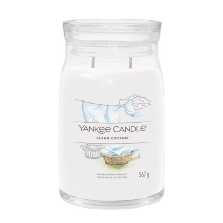 CLEAN COTTON Veľká sviečka Signature 567g