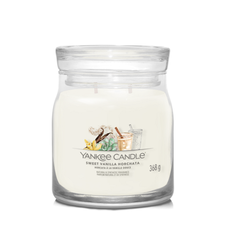 SWEET VANILLA HORCHATA Stredná sviečka Signature 368g