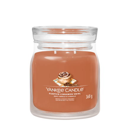 PUMPKIN CINNAMON SWIRL Stredná sviečka Signature 368g