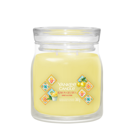 LEMON GELATO Stredná sviečka Signature 368g