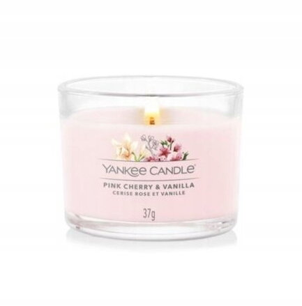 PINK CHERRY & VANILLA Votívna sviečka v skle 37gr