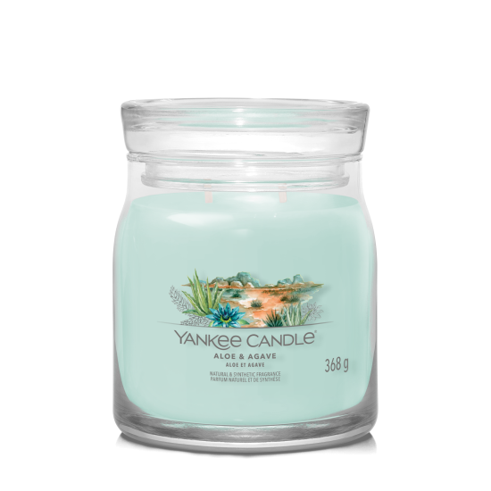 ALOE & AGAVE Stredná sviečka Signature 368g ALOE & AGAVE Stredná sviečka Signature 368g